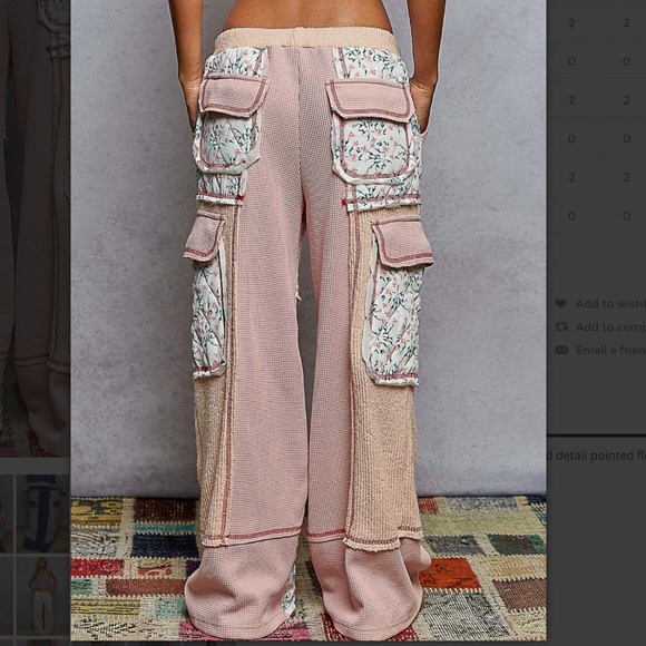 POL "Irene 2" POL Relaxed Fit Quilted Pants - Picture 4 of 7